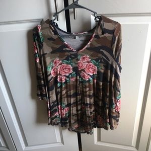 Camp and rose shirt